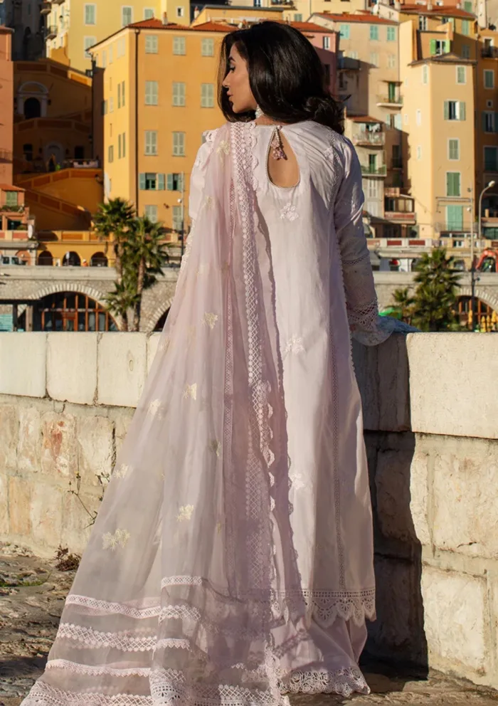 Ansab Jahangir Luxury 25 AJ LL 25 08 Pink Lady Apple Zoha Luxury Lawn Collection - Image 3