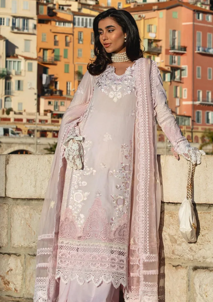 Ansab Jahangir Luxury 25 AJ LL 25 08 Pink Lady Apple Zoha Luxury Lawn Collection - Image 4