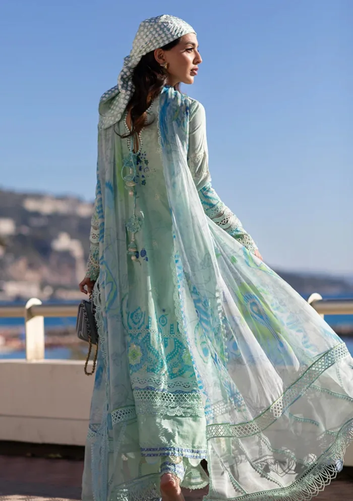 Ansab Jahangir Luxury 25 AJ LL 25 10 Ice Crystal Zoha Luxury Lawn Collection - Image 2