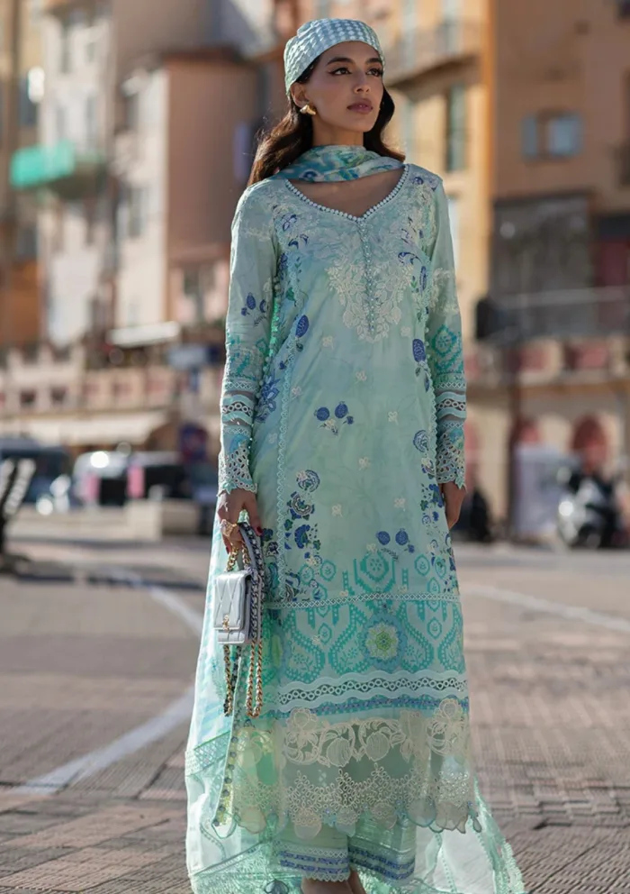 Ansab Jahangir Luxury 25 AJ LL 25 10 Ice Crystal Zoha Luxury Lawn Collection - Image 5