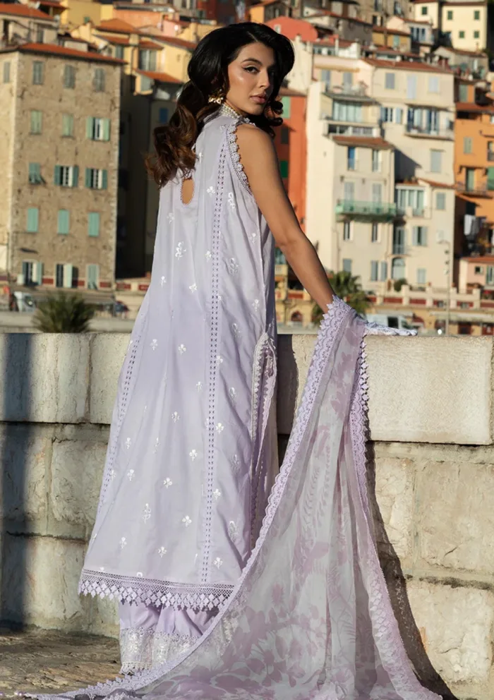 Ansab Jahangir Luxury 25 AJ LL 25 12 French Lavender Zoha Luxury Lawn Collection - Image 3