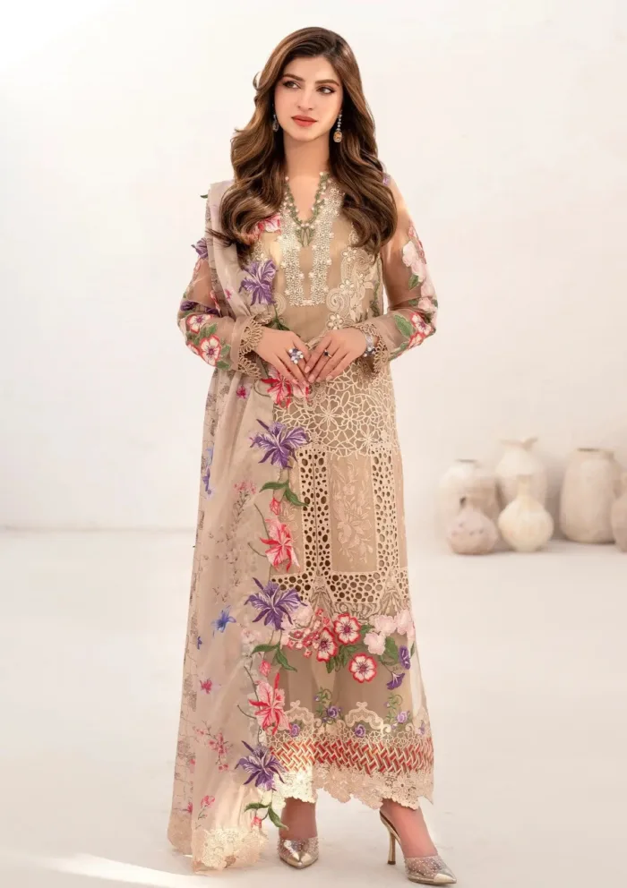Asifa Nabeel Carnation AZL25 09 Azalia Luxury 25 Luxury Lawn Collection - Image 3