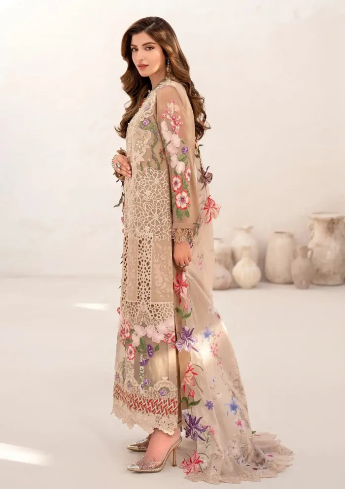 Asifa Nabeel Carnation AZL25 09 Azalia Luxury 25 Luxury Lawn Collection - Image 4