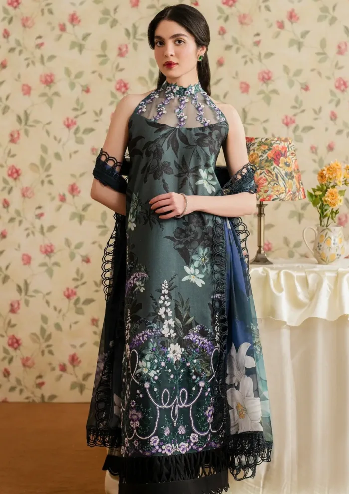 Asifa Nabeel Chandni Raatien MVL25 12 Meraki Vintage 25 Luxury Lawn Collection - Image 3