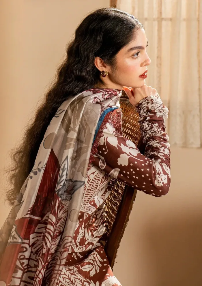 Asifa Nabeel Darcheeni MVL25 07 Meraki Vintage 25 Luxury Lawn Collection - Image 5