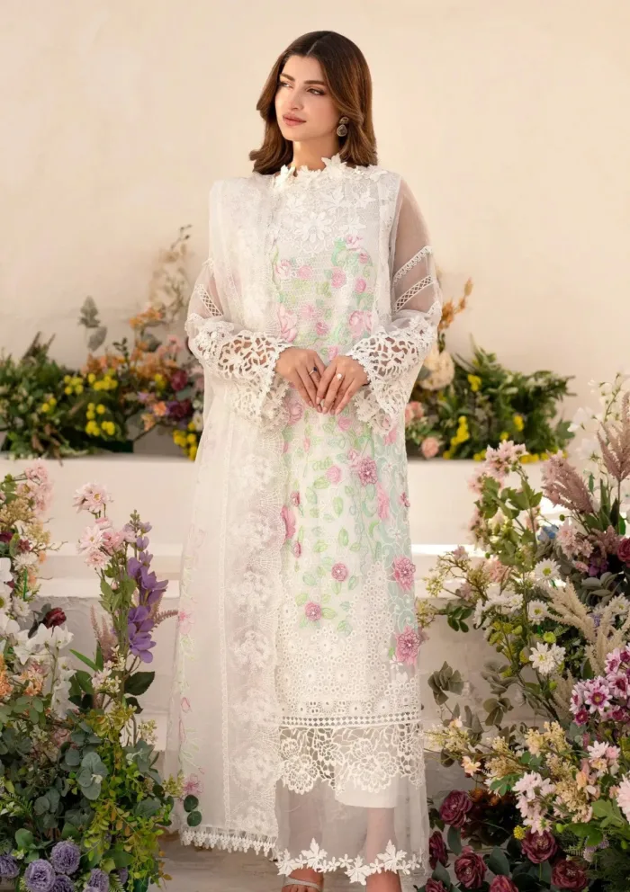 Asifa Nabeel Dove AZL25 03 Azalia Luxury 25 Luxury Lawn Collection - Image 3