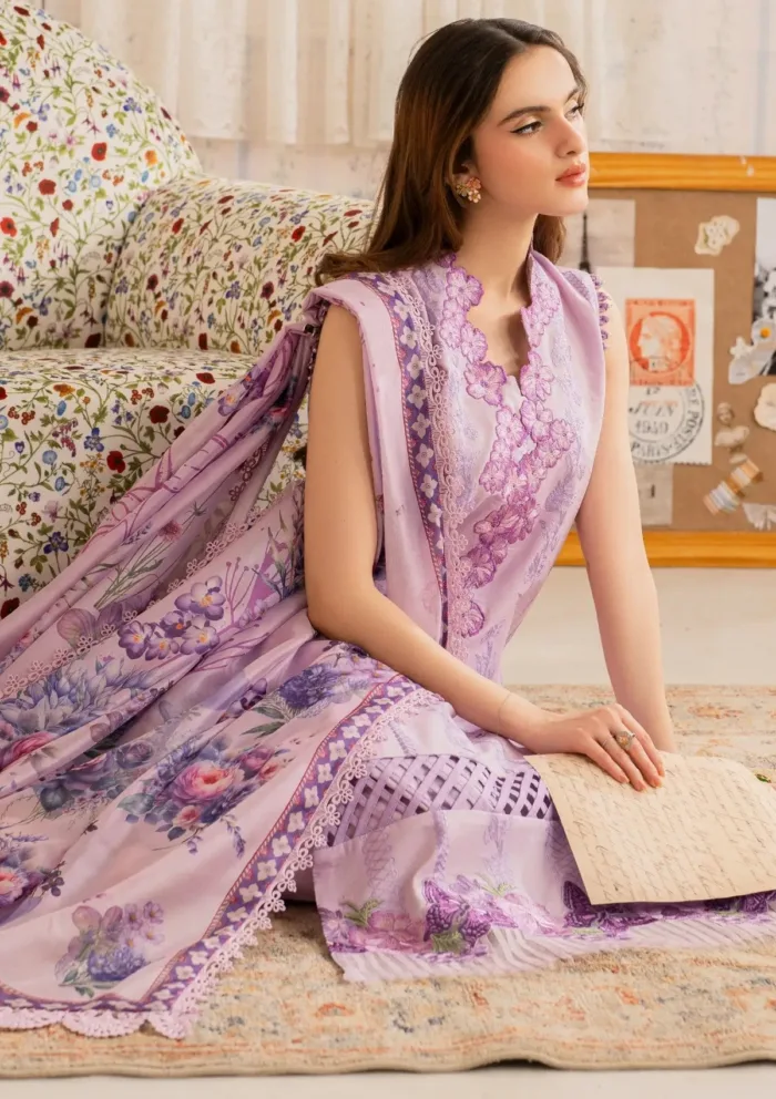 Asifa Nabeel Faakhta MVL25 17 Meraki Vintage 25 Luxury Lawn Collection - Image 5