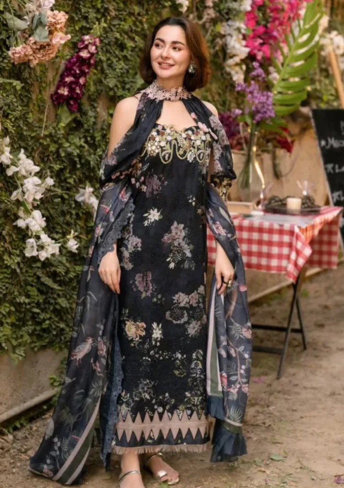 Asifa Nabeel GKL 02 Meadow Breeze Gulkari 25 Luxury Lawn Collection - Image 2