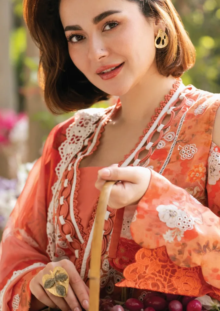 Asifa Nabeel GKL 08 Citrus Glow Gulkari 25 Luxury Lawn Collection - Image 3