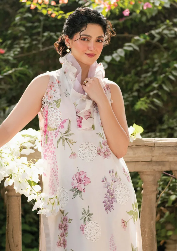 Asifa Nabeel GKL 14 Morning Dew Gulkari 25 Luxury Lawn Collection - Image 2
