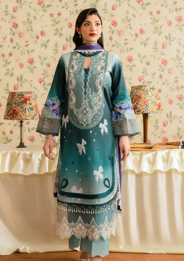 Asifa Nabeel Jal MVL25 09 Meraki Vintage 25 Luxury Lawn Collection - Image 2