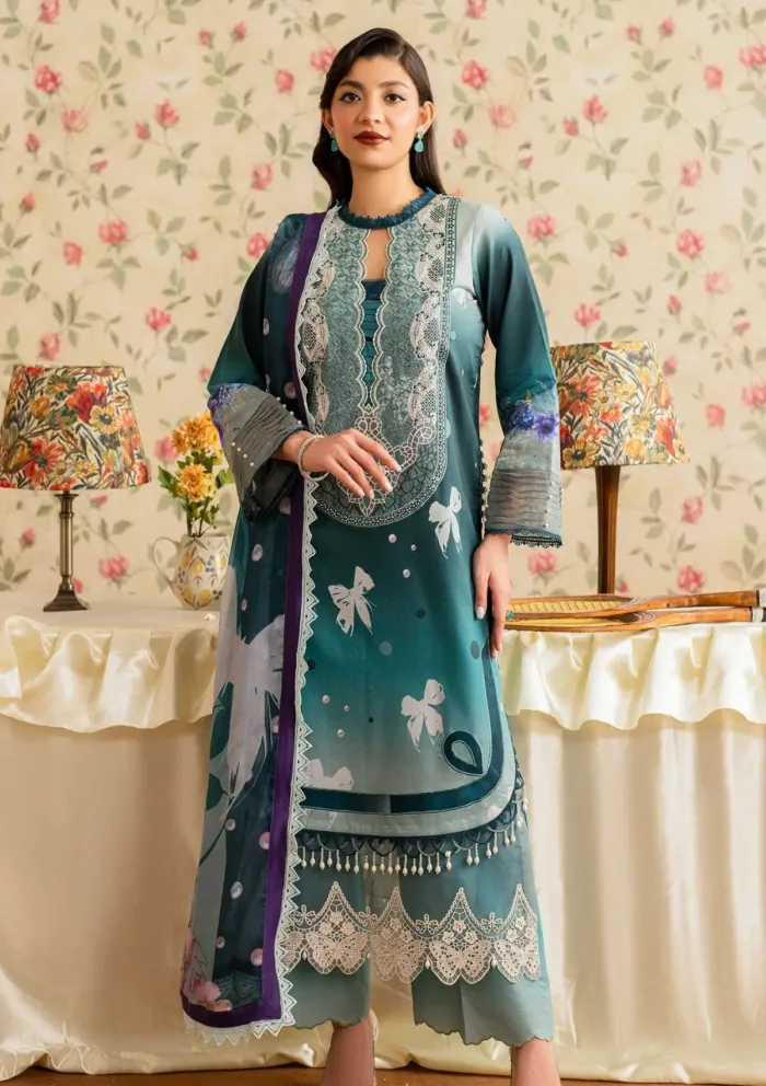 Asifa Nabeel Jal MVL25 09 Meraki Vintage 25 Luxury Lawn Collection - Image 3