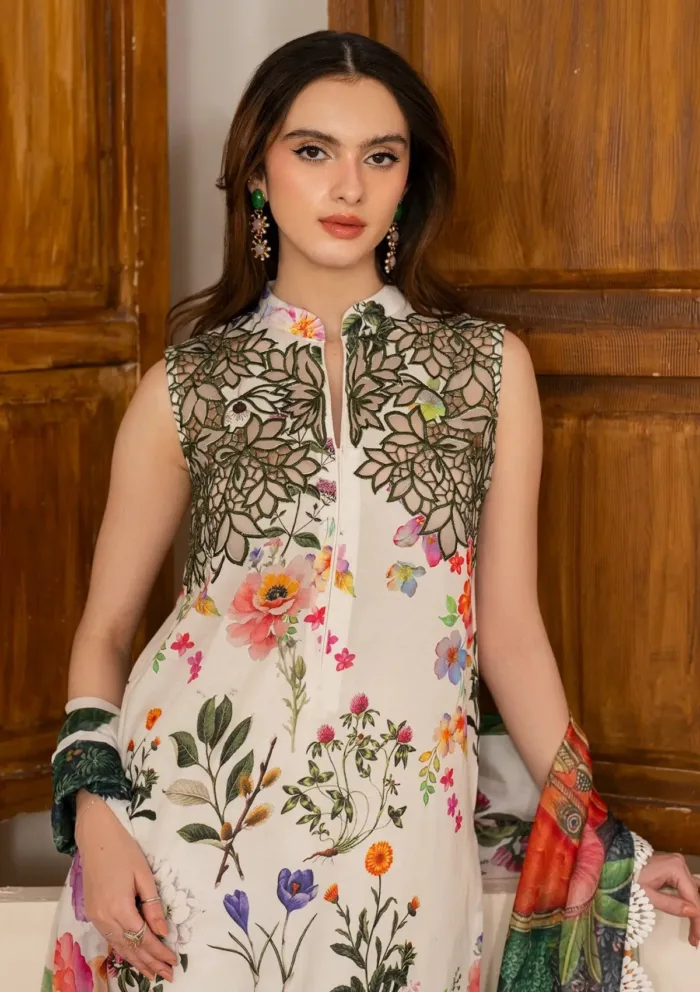 Asifa Nabeel Mahgul MVL25 16 Meraki Vintage 25 Luxury Lawn Collection - Image 4