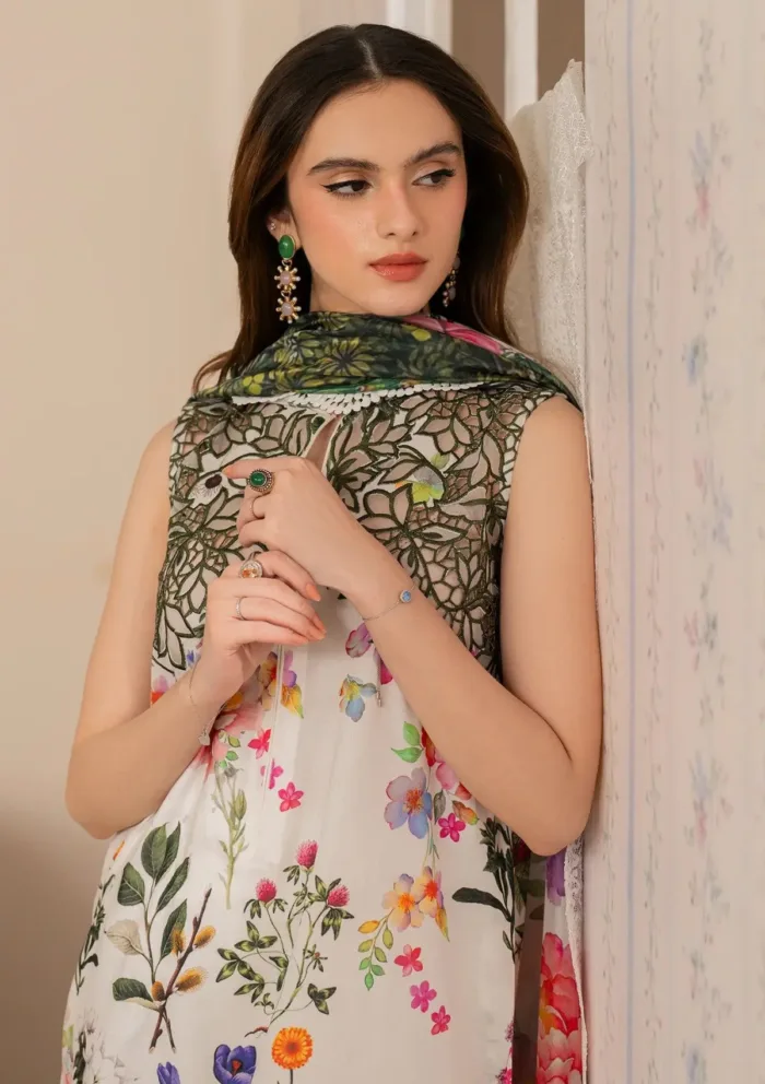 Asifa Nabeel Mahgul MVL25 16 Meraki Vintage 25 Luxury Lawn Collection - Image 6