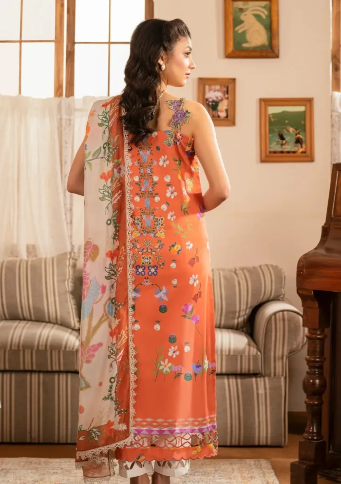Asifa Nabeel Naranji MVL25 01 Meraki Vintage 25 Luxury Lawn Collection - Image 5