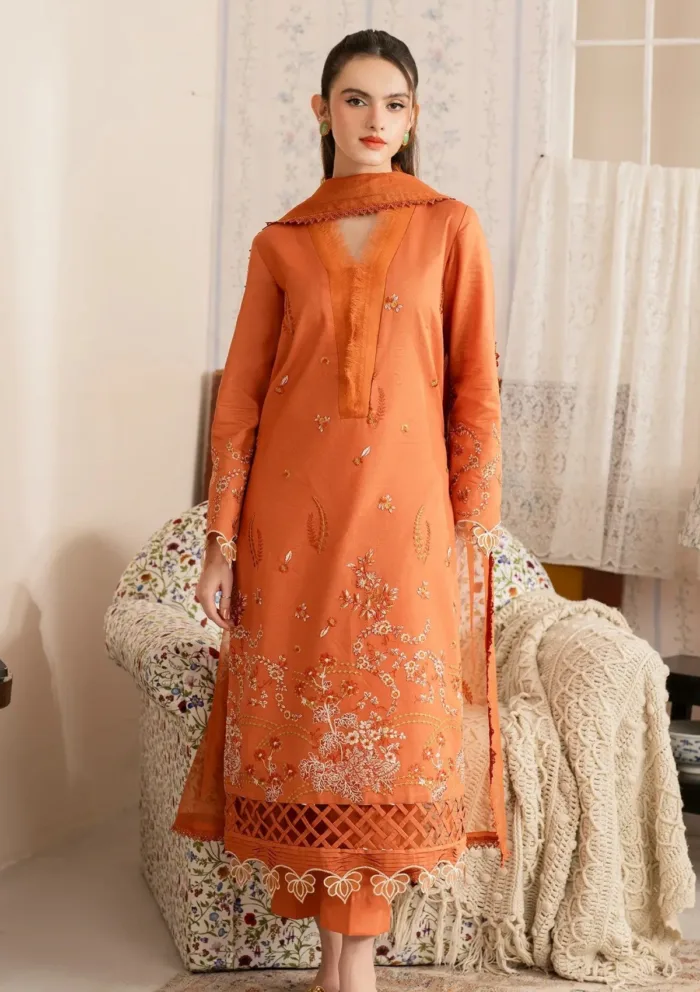Asifa Nabeel Nargis MVL25 19 Meraki Vintage 25 Luxury Lawn Collection - Image 3