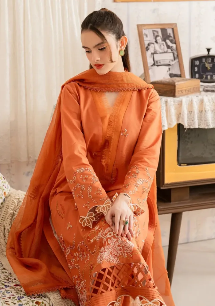 Asifa Nabeel Nargis MVL25 19 Meraki Vintage 25 Luxury Lawn Collection - Image 4
