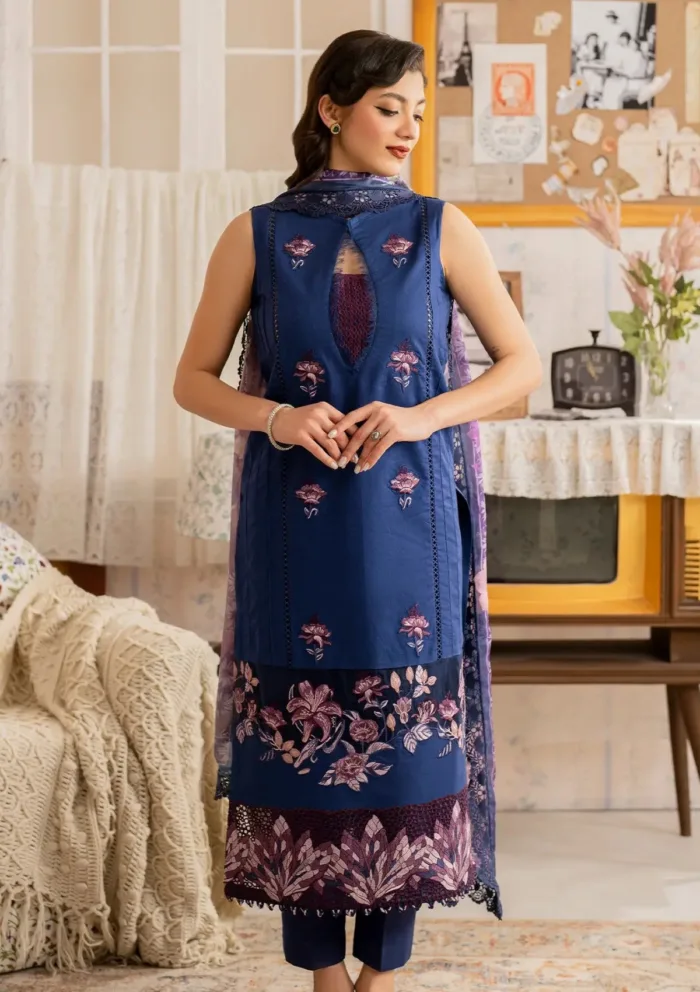 Asifa Nabeel Resham MVL25 18 Meraki Vintage 25 Luxury Lawn Collection - Image 3