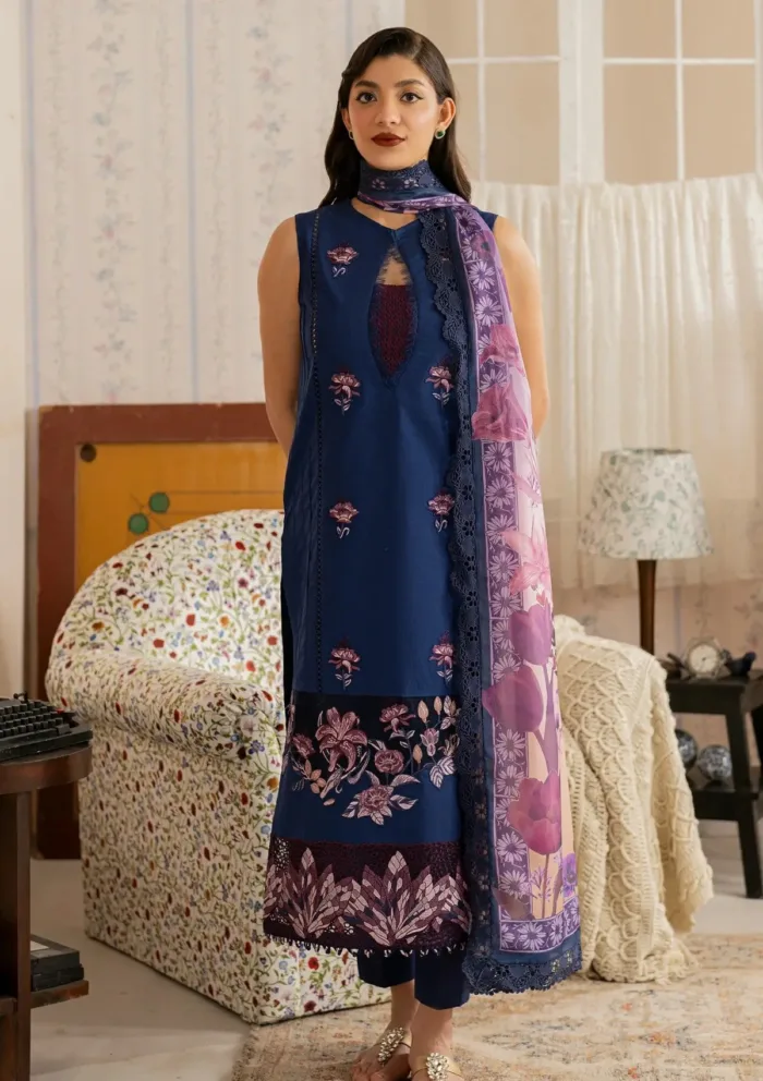 Asifa Nabeel Resham MVL25 18 Meraki Vintage 25 Luxury Lawn Collection - Image 4
