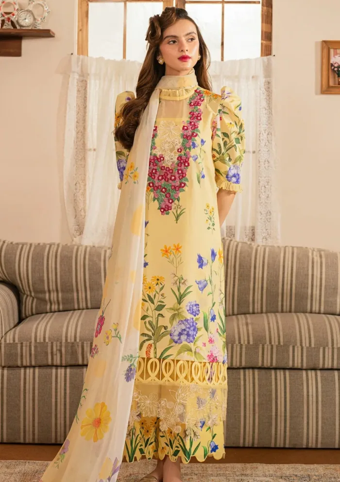 Asifa Nabeel Sehar MVL25 03 Meraki Vintage 25 Luxury Lawn Collection - Image 3