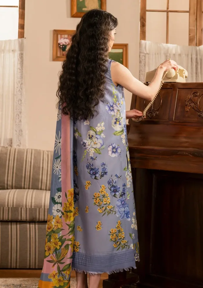 Asifa Nabeel Sunehri MVL25 02 Meraki Vintage 25 Luxury Lawn Collection - Image 2
