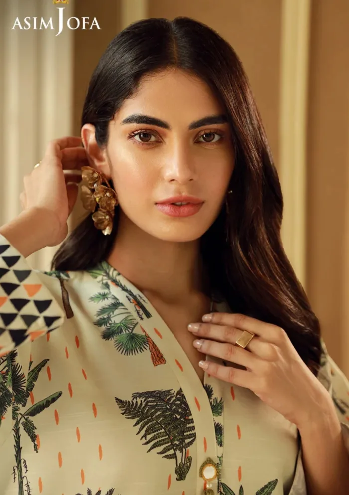 Asim Jofa 1Pcs AJSS 01 Silk Symphony Luxury Lawn Collection - Image 3