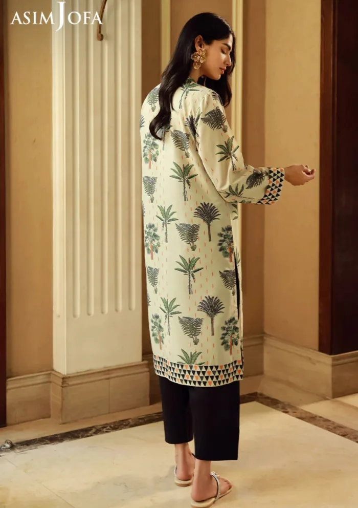 Asim Jofa 1Pcs AJSS 01 Silk Symphony Luxury Lawn Collection - Image 4