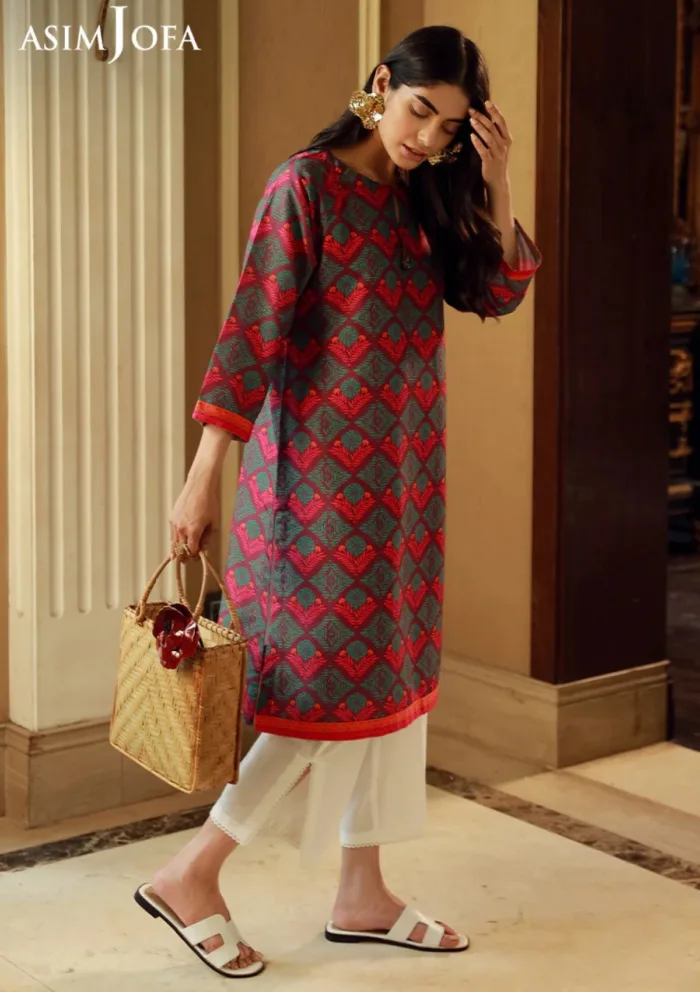 Asim Jofa 1Pcs AJSS 03 Silk Symphony Luxury Lawn Collection - Image 3