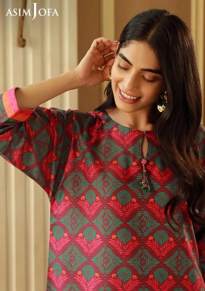 Asim Jofa 1Pcs AJSS 03 Silk Symphony Luxury Lawn Collection - Image 4