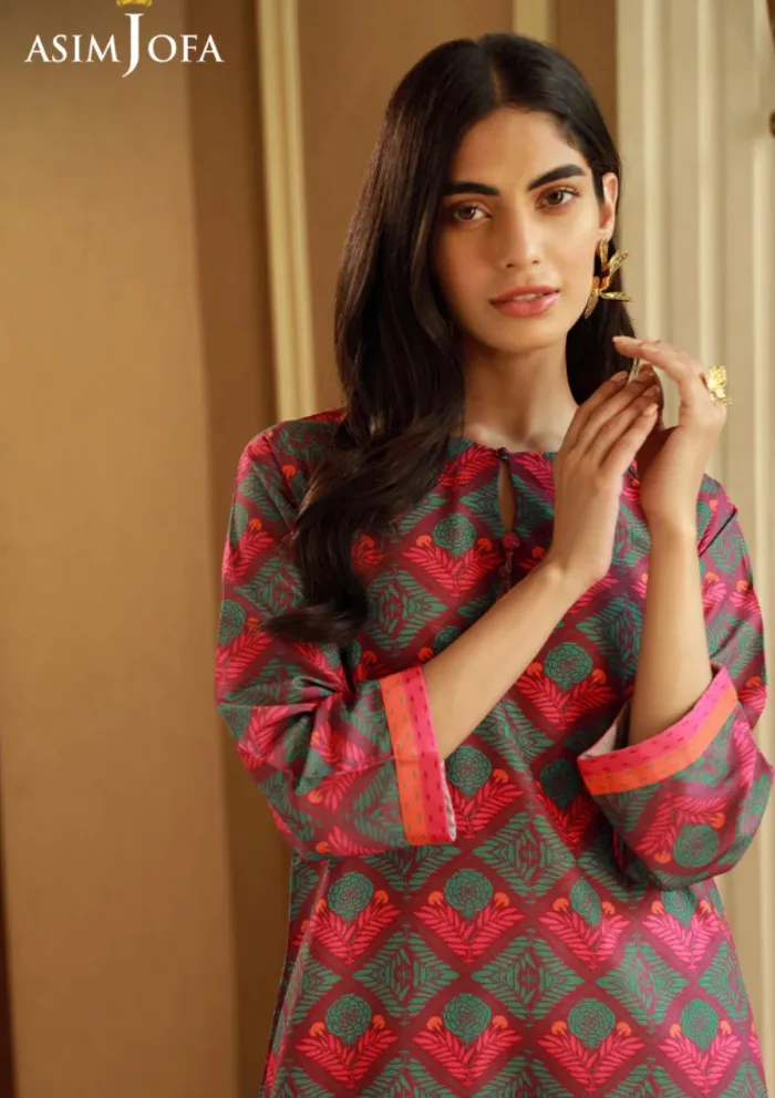 Asim Jofa 1Pcs AJSS 03 Silk Symphony Luxury Lawn Collection - Image 5