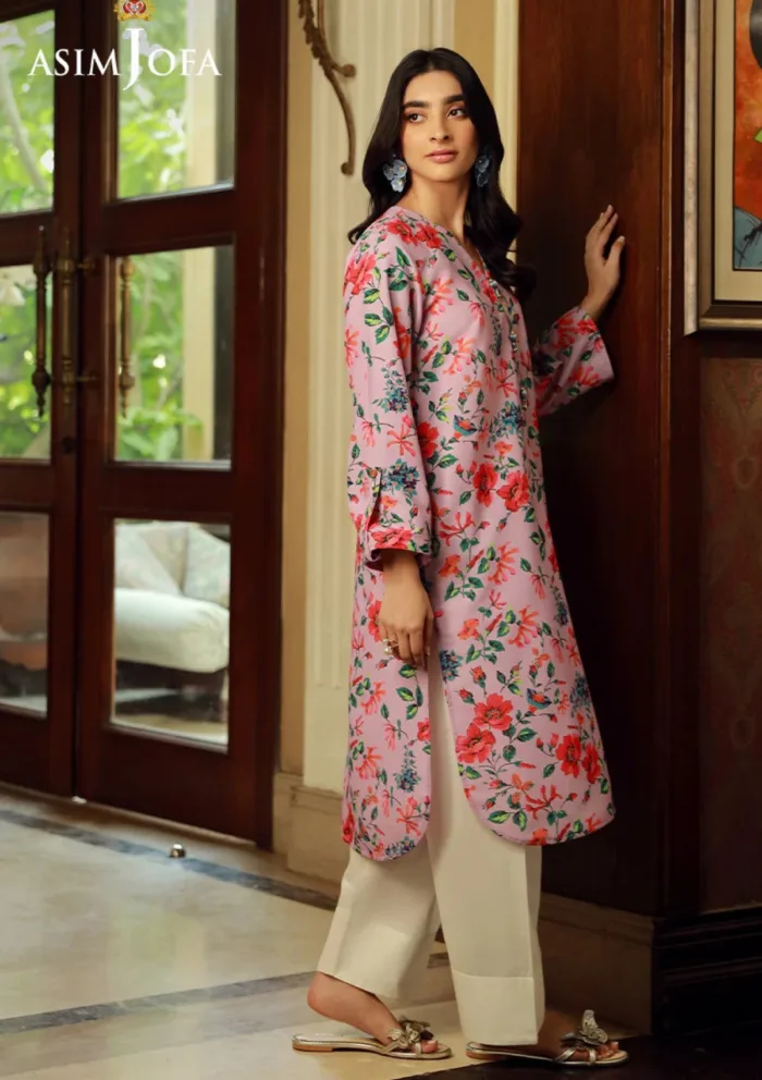 Asim Jofa 1Pcs AJSS 04 Silk Symphony Luxury Lawn Collection - Image 3