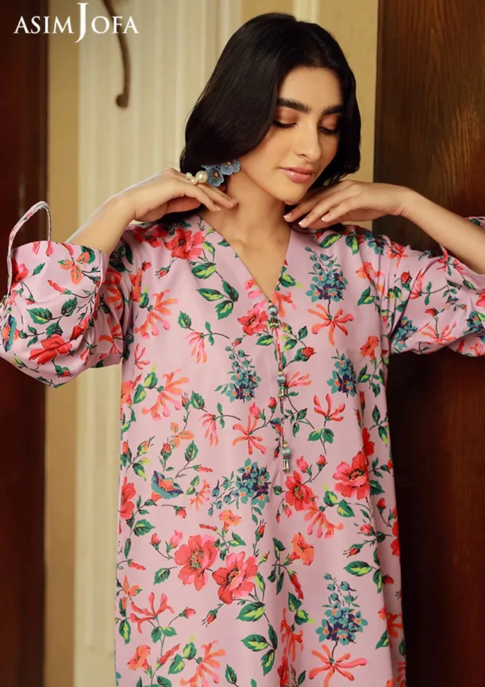 Asim Jofa 1Pcs AJSS 04 Silk Symphony Luxury Lawn Collection - Image 4