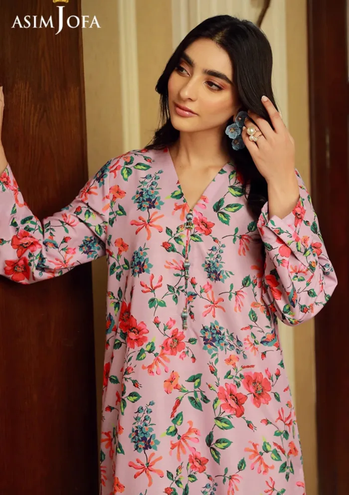 Asim Jofa 1Pcs AJSS 04 Silk Symphony Luxury Lawn Collection - Image 5