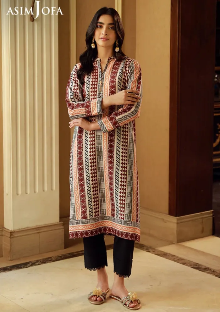 Asim Jofa 1Pcs AJSS 05 Silk Symphony Luxury Lawn Collection - Image 3
