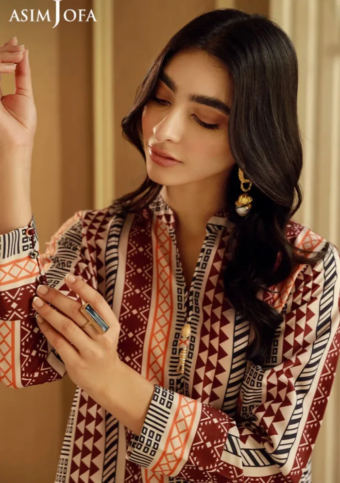 Asim Jofa 1Pcs AJSS 05 Silk Symphony Luxury Lawn Collection - Image 5