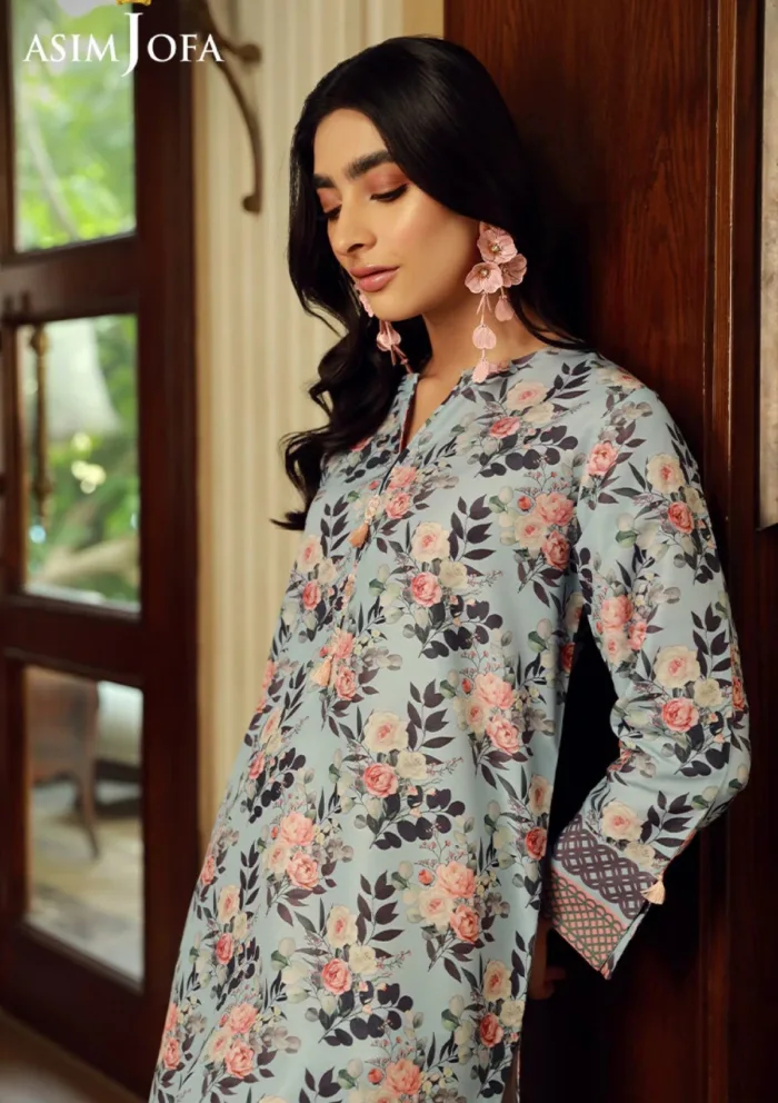 Asim Jofa 1Pcs AJSS 06 Silk Symphony Luxury Lawn Collection - Image 4
