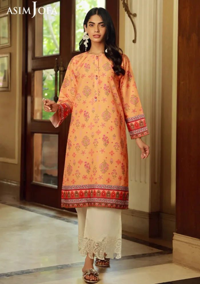 Asim Jofa 1Pcs AJSS 07 Silk Symphony Luxury Lawn Collection - Image 2