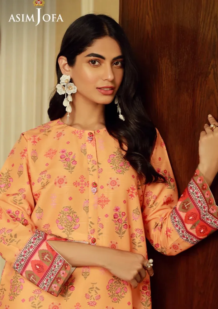 Asim Jofa 1Pcs AJSS 07 Silk Symphony Luxury Lawn Collection - Image 4
