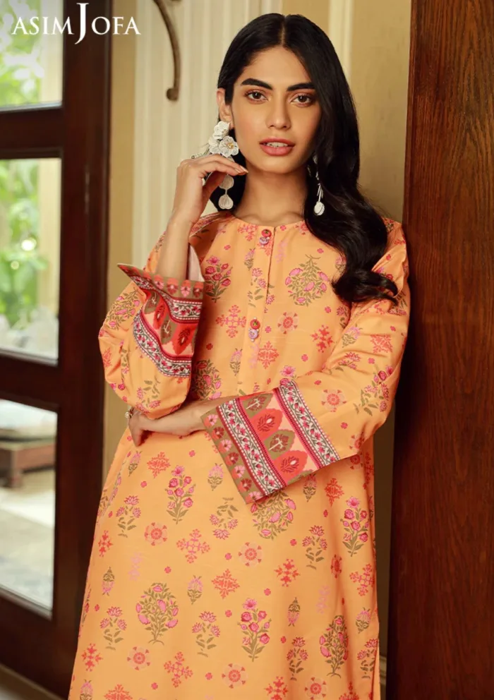 Asim Jofa 1Pcs AJSS 07 Silk Symphony Luxury Lawn Collection - Image 5