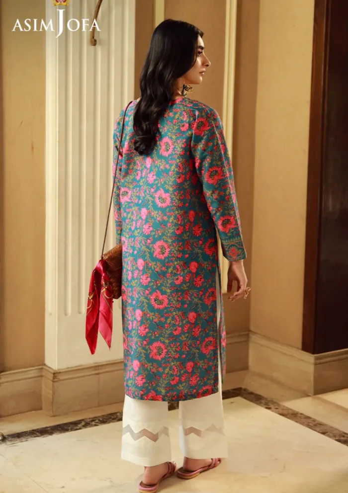 Asim Jofa 1Pcs AJSS 08 Silk Symphony Luxury Lawn Collection - Image 2