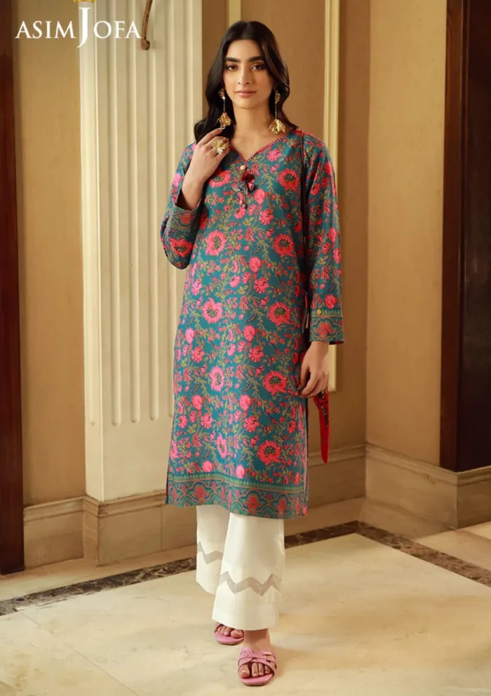 Asim Jofa 1Pcs AJSS 08 Silk Symphony Luxury Lawn Collection - Image 3
