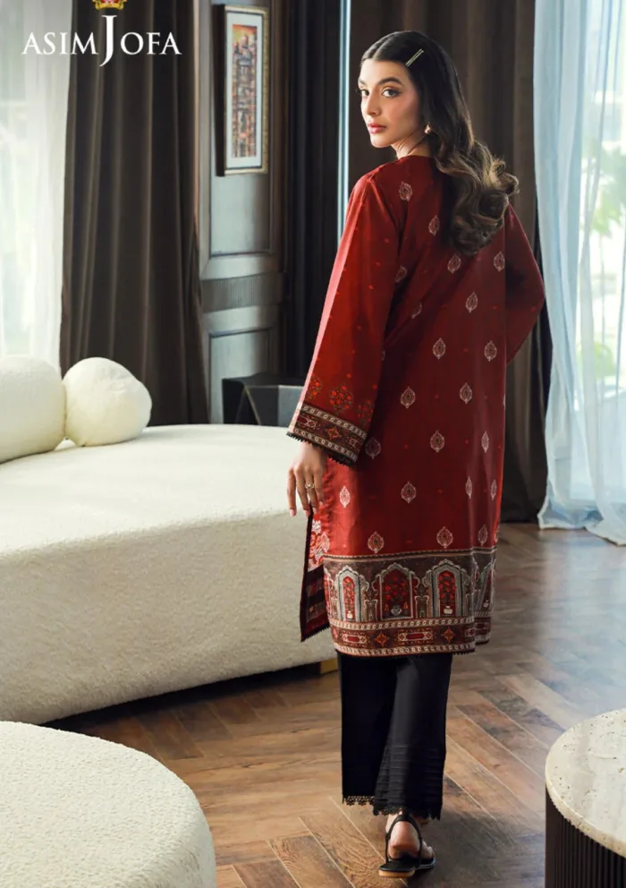 Asim Jofa 1Pcs AJSS 17 Silk Symphony Luxury Lawn Collection - Image 2