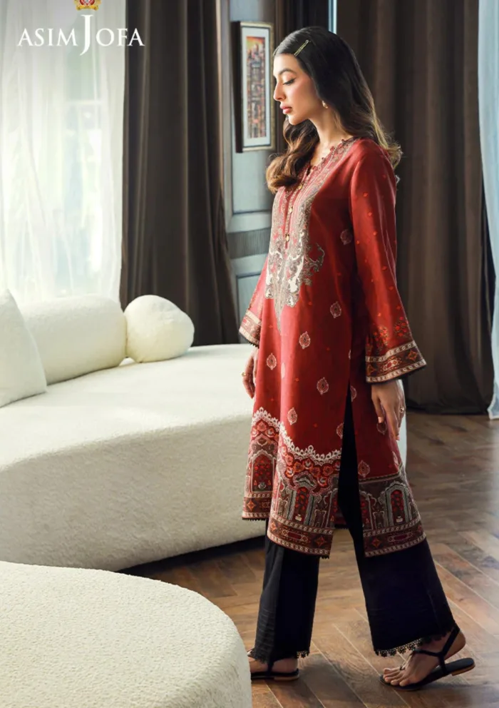 Asim Jofa 1Pcs AJSS 17 Silk Symphony Luxury Lawn Collection - Image 4