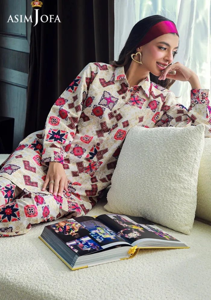 Asim Jofa 2Pcs AJSS 11 Silk Symphony Luxury Lawn Collection - Image 8