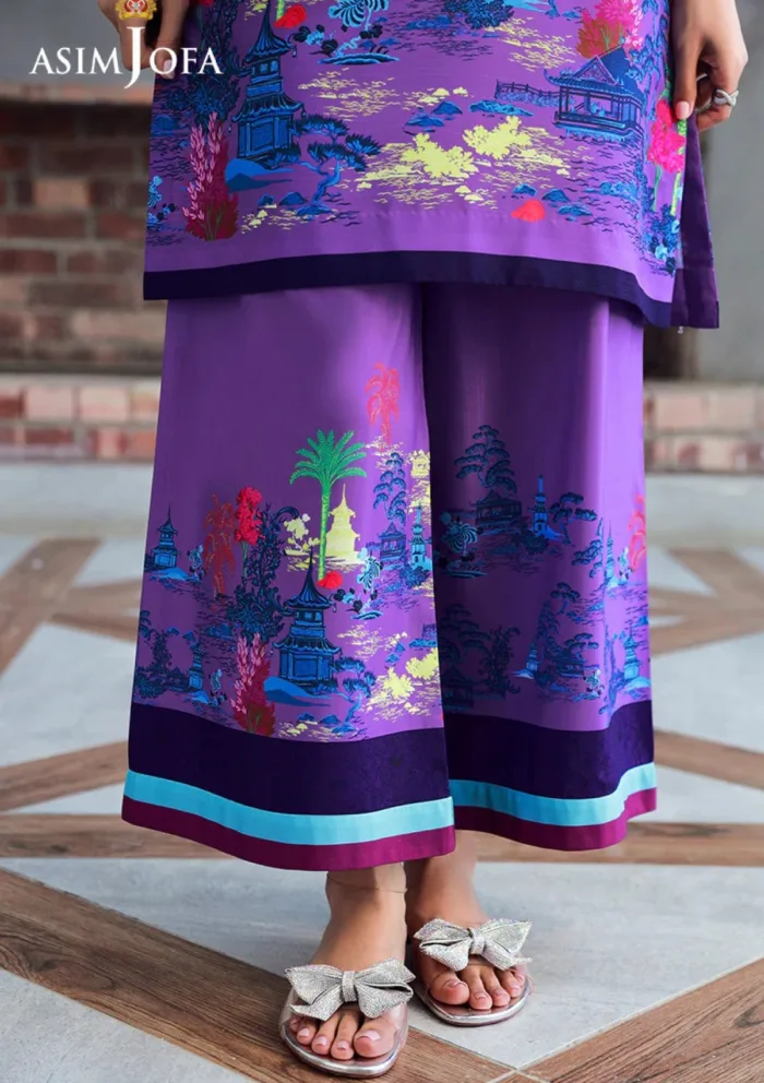 Asim Jofa 2Pcs AJSS 12 Silk Symphony Luxury Lawn Collection - Image 7