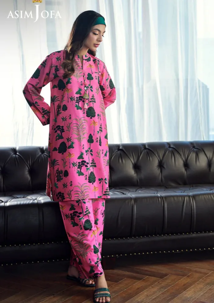 Asim Jofa 2Pcs AJSS 13 Silk Symphony Luxury Lawn Collection - Image 3