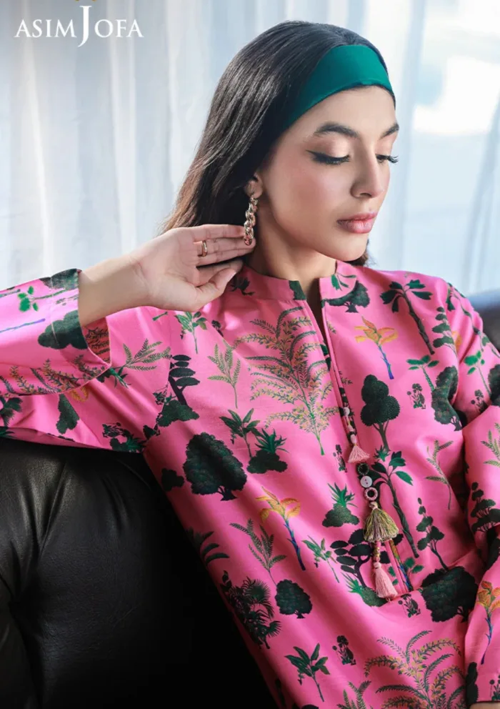 Asim Jofa 2Pcs AJSS 13 Silk Symphony Luxury Lawn Collection - Image 5