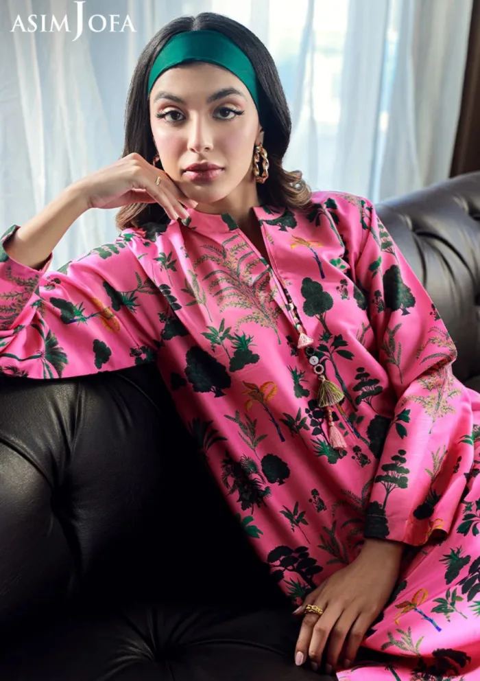 Asim Jofa 2Pcs AJSS 13 Silk Symphony Luxury Lawn Collection - Image 7