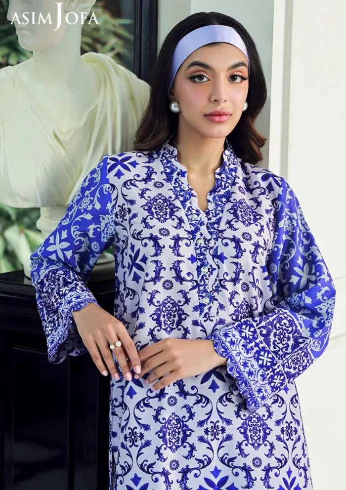 Asim Jofa 2Pcs AJSS 14 Silk Symphony Luxury Lawn Collection - Image 6