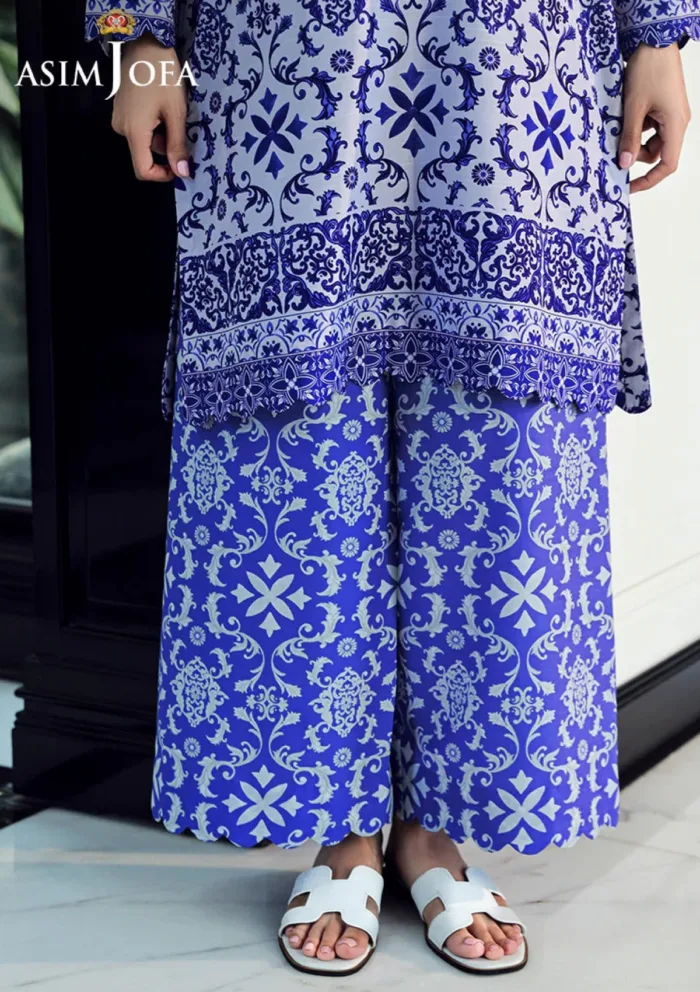 Asim Jofa 2Pcs AJSS 14 Silk Symphony Luxury Lawn Collection - Image 8